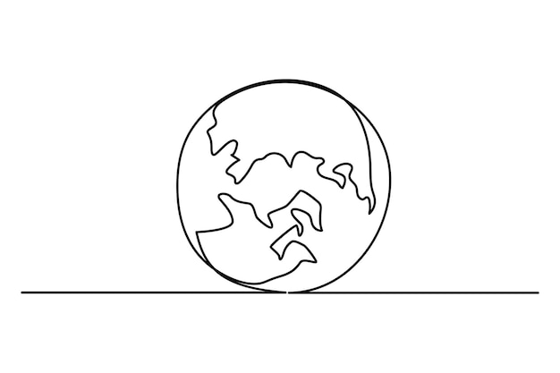 un dibujo de un planeta con una imagen de un hombre y una mujer en él