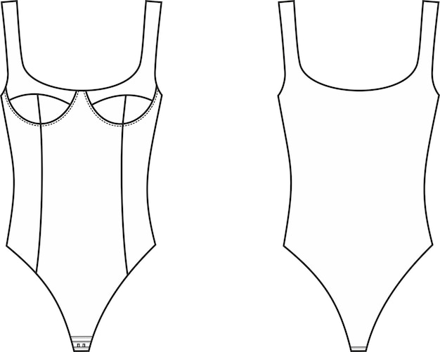 Dibujo plano de la parte superior