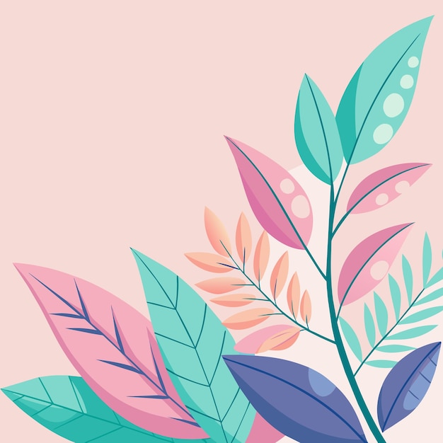 un dibujo de una planta con diferentes colores