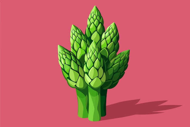 Vector un dibujo de una planta con un fondo rojo