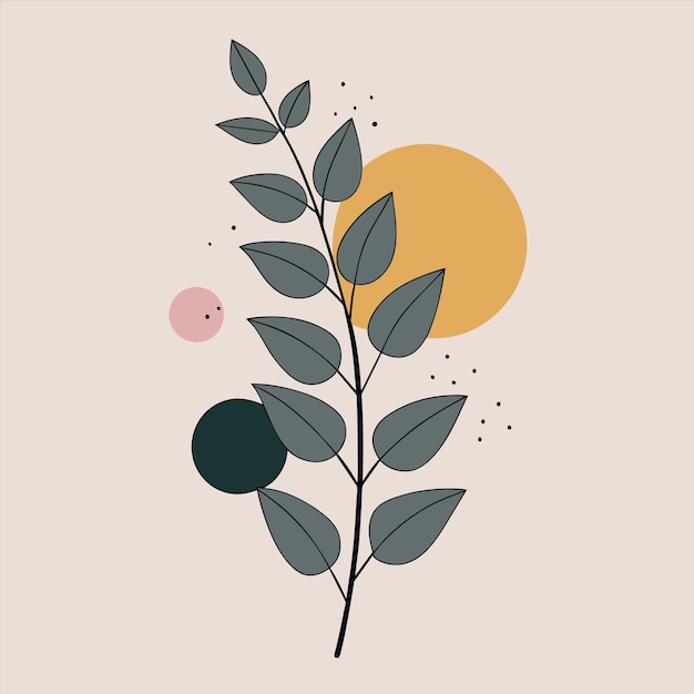 un dibujo de una planta con una hoja verde y la palabra "la luna"