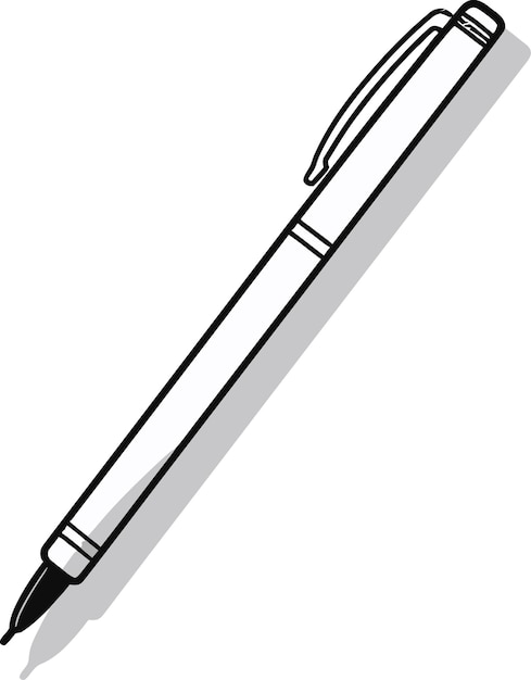 un dibujo de una pluma con una pluma en él