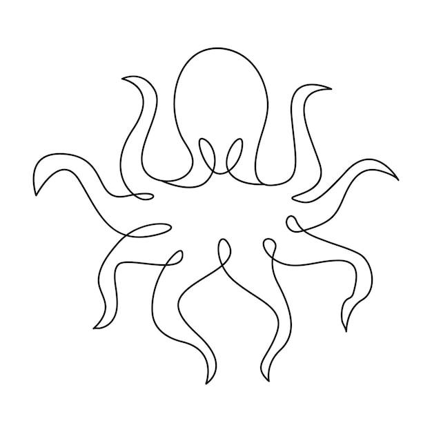 un dibujo de un pulpo con la palabra pulpo en él