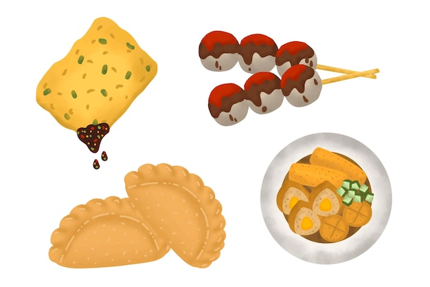un dibujo de un queso y galletas con un plato de queso y galetas
