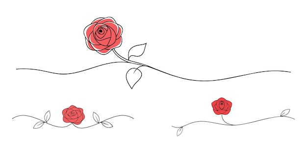 un dibujo de rosas con un corazón dibujado en él