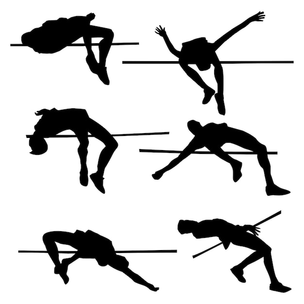 Dibujo de silueta de salto alto Vol 1