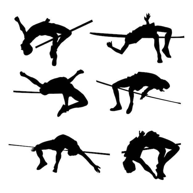 Dibujo de silueta de salto alto Vol 2