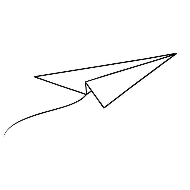 un dibujo de un sobre de papel con una línea que dice sobre