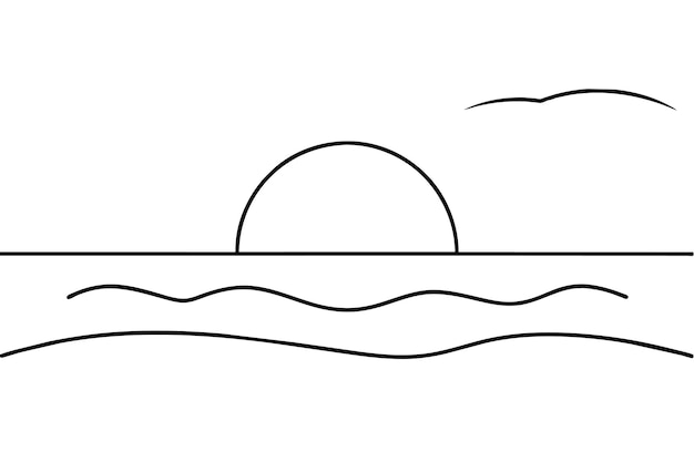 un dibujo de un sol en un fondo blanco