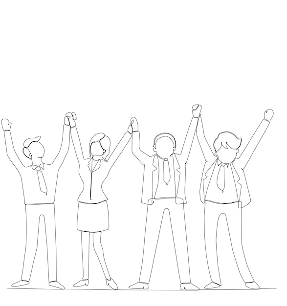 dibujo de una sola línea de feliz joven hombre de negocios y empresario dando pulgares arriba gesto