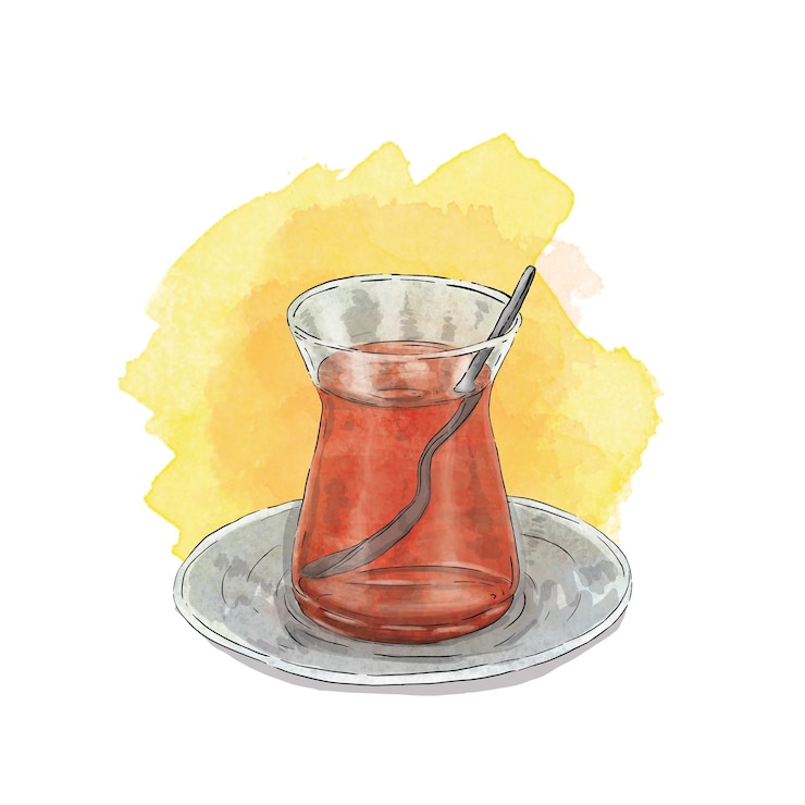 dibujo de te turco