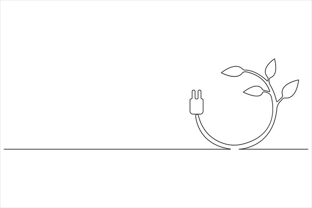 un dibujo de un teléfono dibujado a mano con un cable
