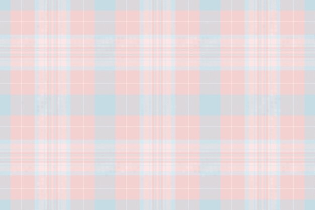 Dibujo de textil chequeo vector hombre patrón de fondo tartan textura de mantel tela sin costuras a cuadros en colores rosados claros y brumosos