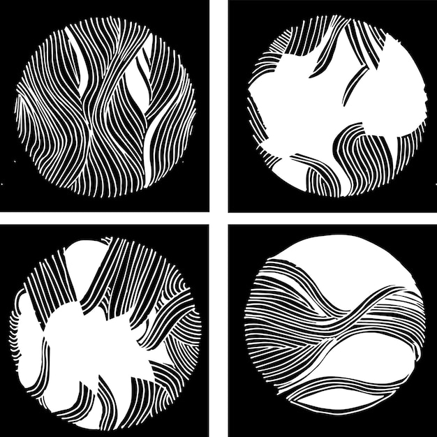 Dibujo de textura de fondo en blanco y negro
