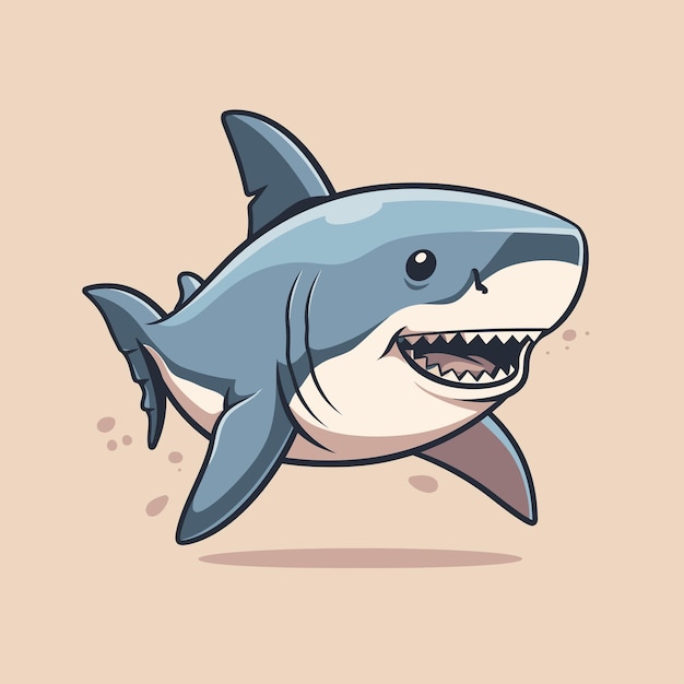un dibujo de un tiburón con un tiburó en la parte inferior