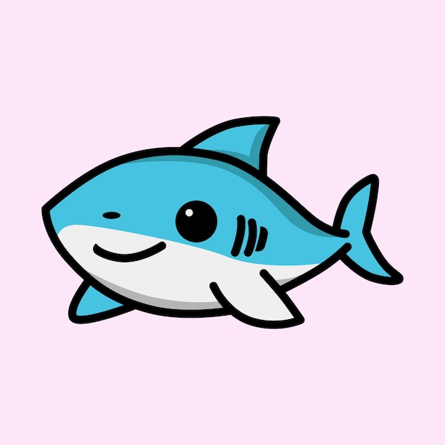 un dibujo de un tiburón con un tiburó en la parte superior