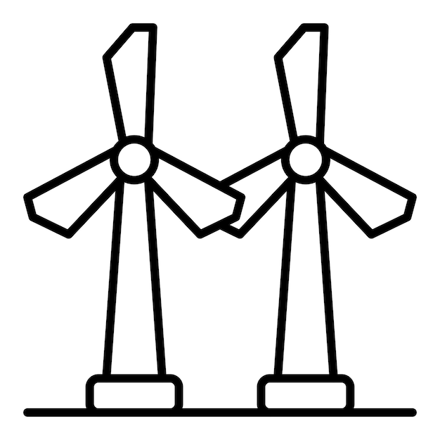 un dibujo de una turbina eólica con las palabras "turbina eólica" en él