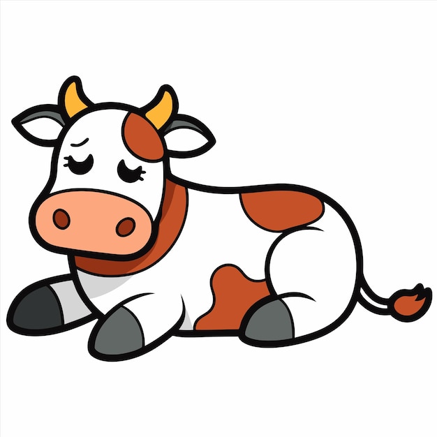 un dibujo de una vaca con las palabras " el nombre de una vaca "