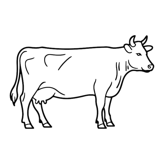 Dibujo de una vaca