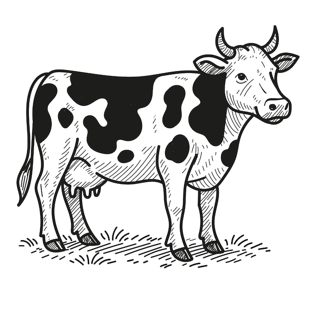 dibujo de vaca