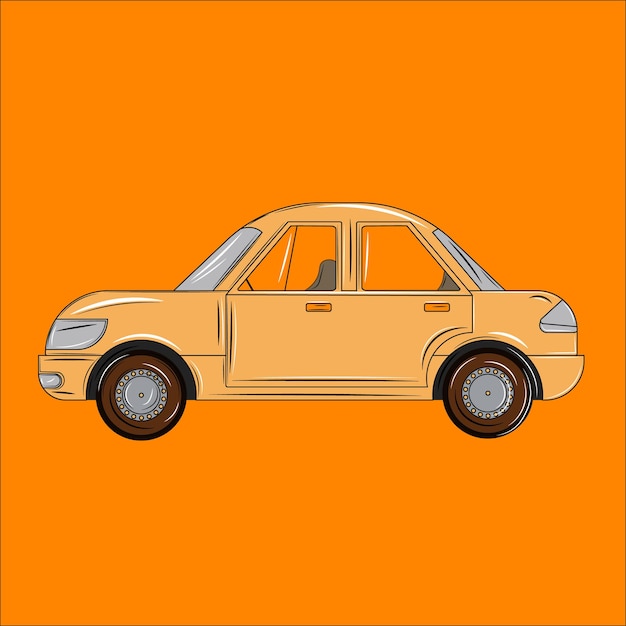 dibujo vectorial de coche