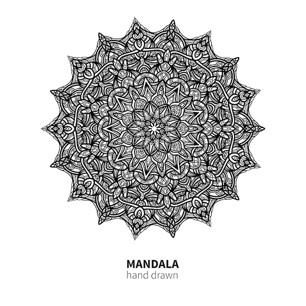 Dibujo vectorial de flor Mandala