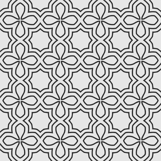 dibujo vectorial de fondo de patrón de formas de flores geométricas coloridas