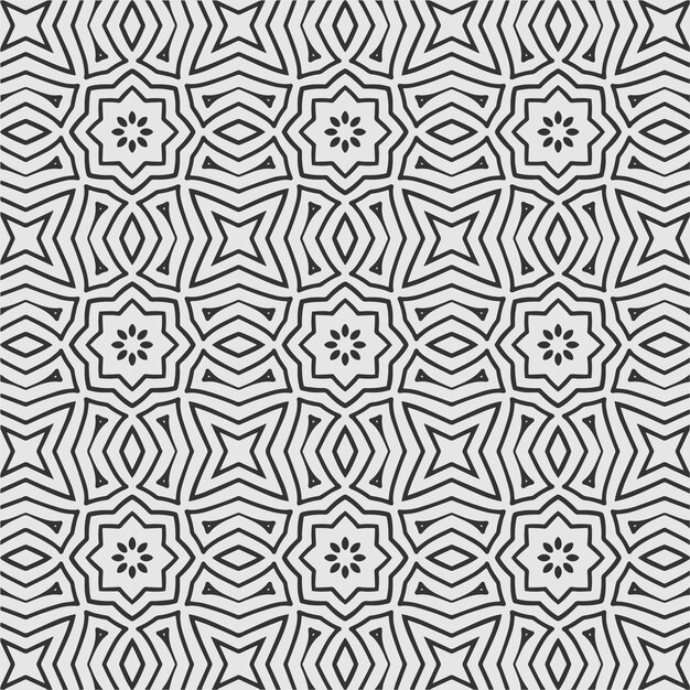 dibujo vectorial de fondo de patrón de formas de flores geométricas coloridas