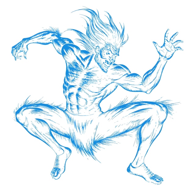 dibujo vectorial de un hombre