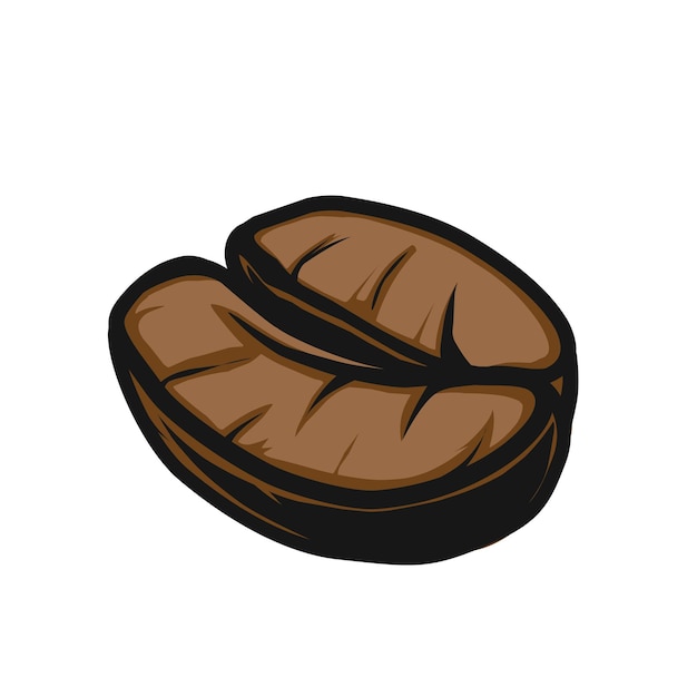 Dibujo vectorial de ilustración de grano de café