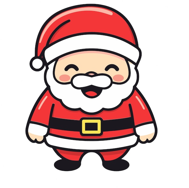 El dibujo vectorial de Santa Claus El conjunto de emoticones vectoriales de Santa Claus