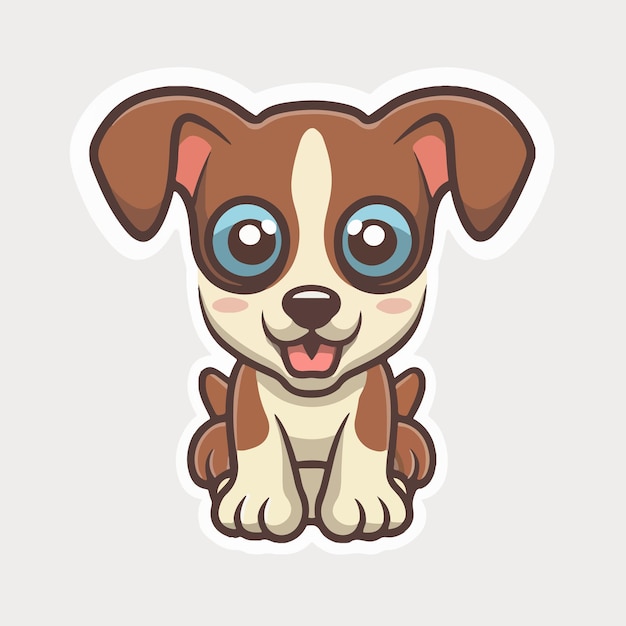dibujos animados algunos animales vector diseño pegatina