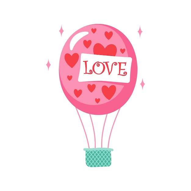 Vector dibujos animados amor romántico elementos y pegatinas del día de san valentín dulces en forma de corazón pastel y flores símbolo vectorial objetos románticos del día de san valentín caja con anillo de diamantes sobre con letra