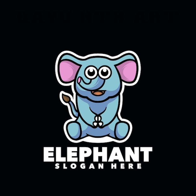 Dibujos animados de animales mascota elefante