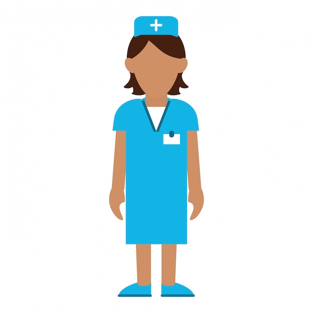 dibujos animados de avatar médico