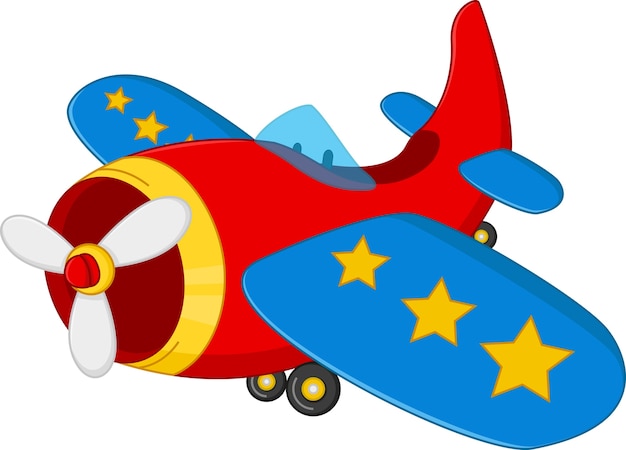Vector dibujos animados de avión