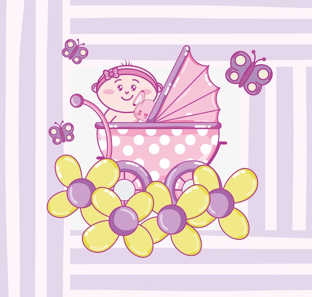 Dibujos animados de baby shower