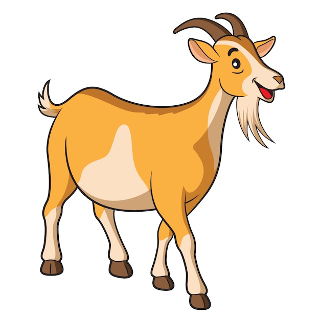 Vector dibujos animados de cabra