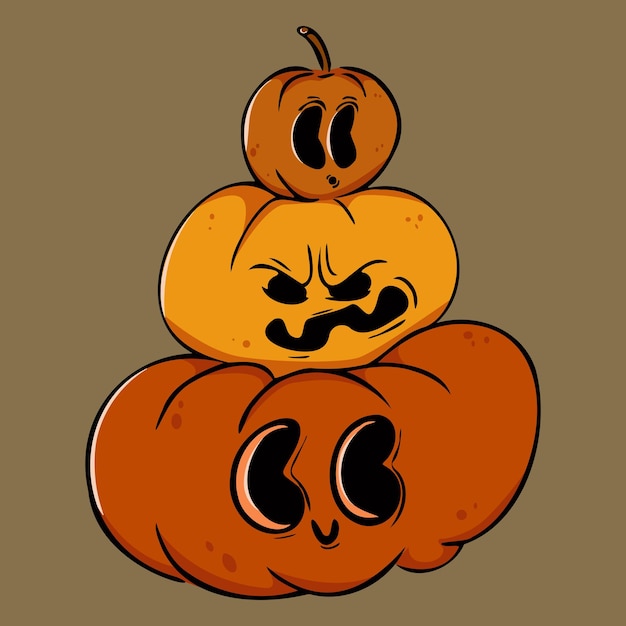 dibujos animados de calabazas