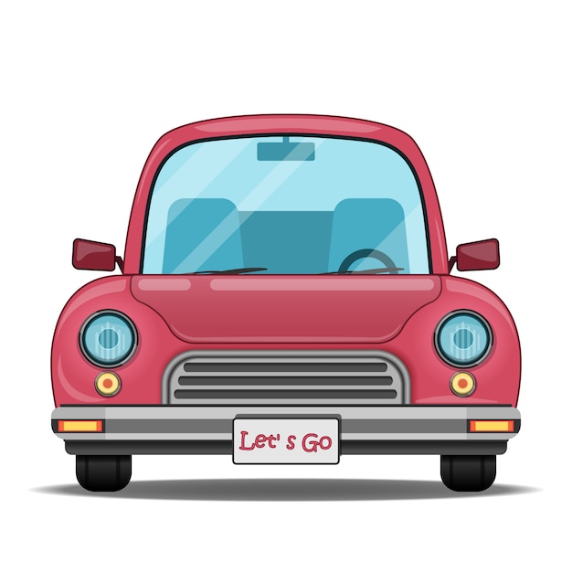 Dibujos animados de coche rojo | Vector Premium Dibujos animados de coche rojo | Vector Premium