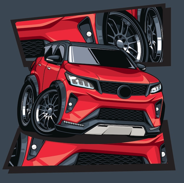 Vector dibujos animados de coche