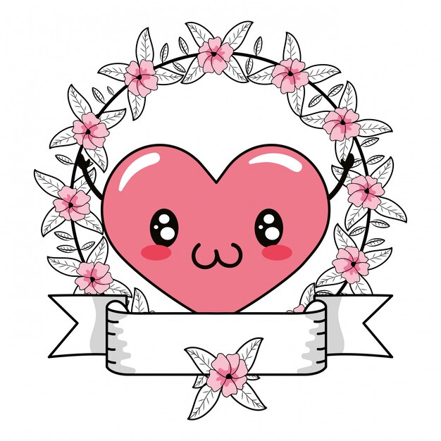 Dibujos animados de corazón de amor