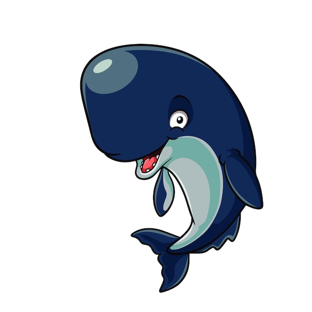 Vector dibujos animados de delfines