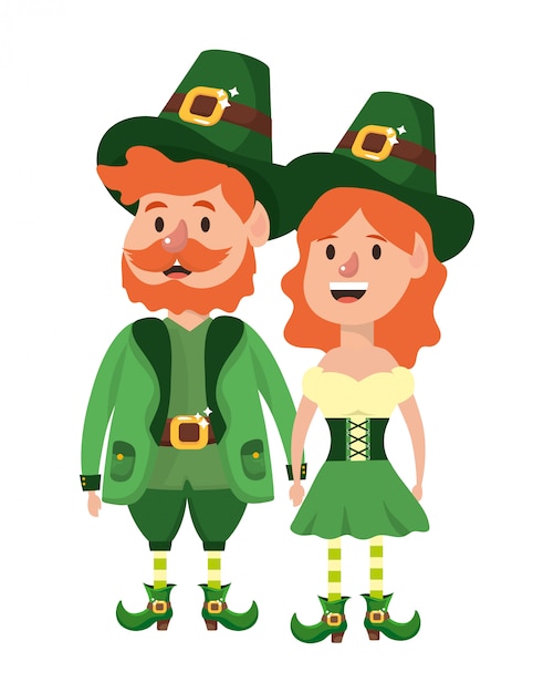 Dibujos animados del día de san patricio