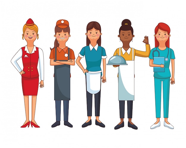 Dibujos animados del día del trabajo americano | Vector Premium Dibujos animados del día del trabajo americano | Vector Premium