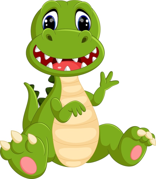 dibujos animados de dinosaurios lindos