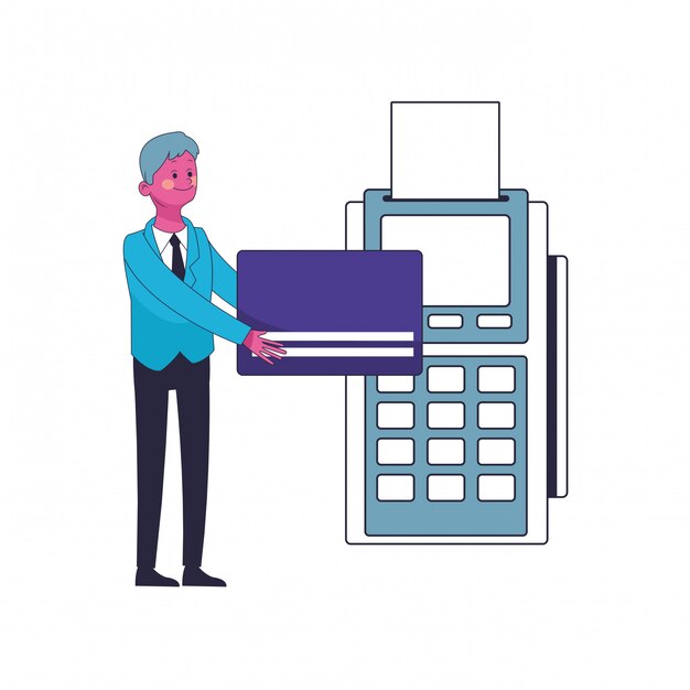 Dibujos animados ejecutivo empresario
