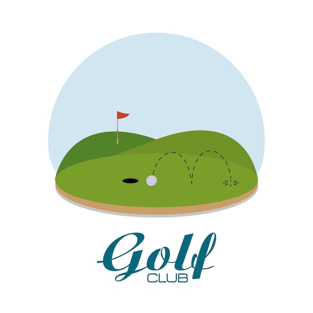 Dibujos animados de equipos deportivos de golf