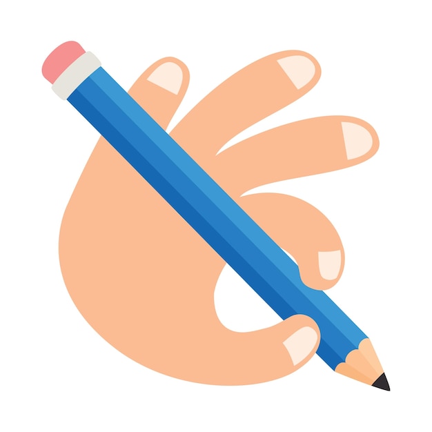 Dibujos animados escritos a mano con lápiz
