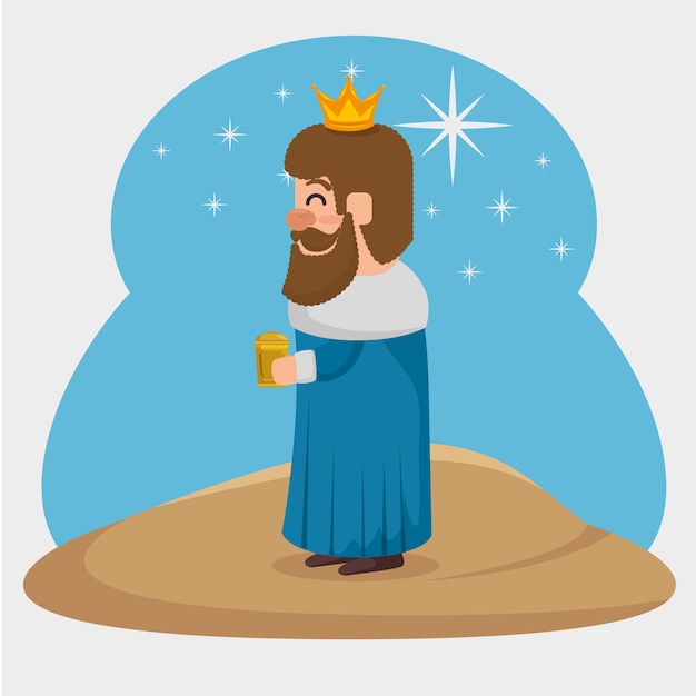 Dibujos animados de gaspar de tres reyes mágicos